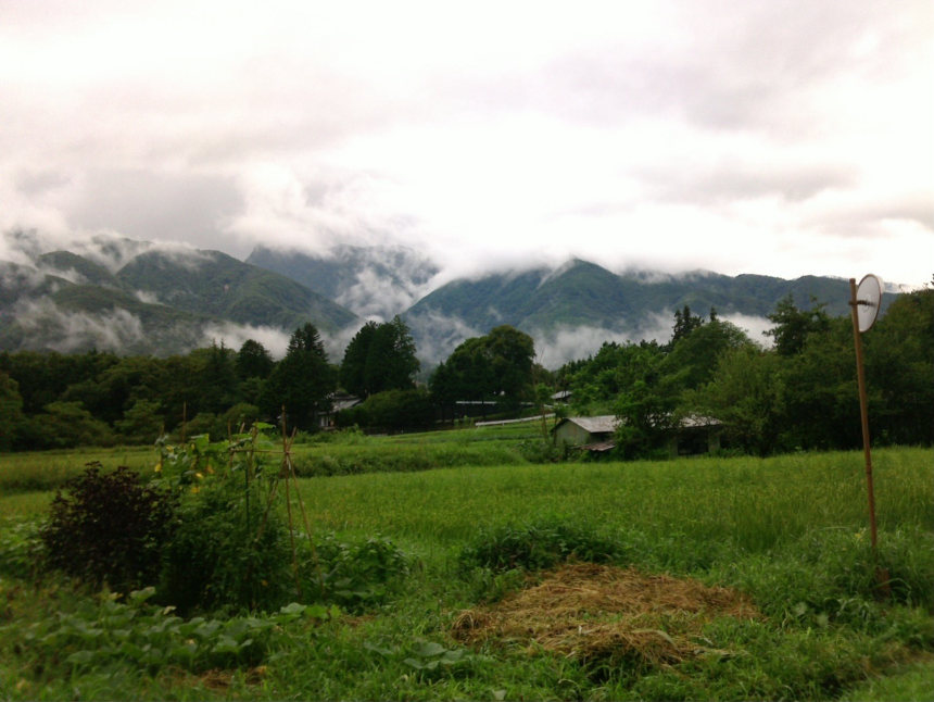 La ferme à Hakushu, Photo de Frédérique Bua Valette, août 2019, Collection personnelle de Christine Quoiraud.