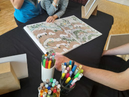Maxime Hurdequint, exposition des dessins, 18 juin 2023, CDA d'Enghien-Les-Bains 1/3 (Conte d'un futur commun)