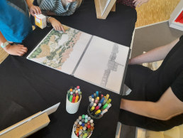 Maxime Hurdequint, exposition des dessins, 18 juin 2023, CDA d'Enghien-Les-Bains 3/3 (Conte d'un futur commun)